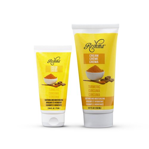 Reshma Beauty Travel Size Turmeric Cream | Face & Body Cream for Normal to Dry Skin | Hydrating and Soothing| TSA Approved |Dye Free, Body Butter| For Daily Use - Cruelty Free