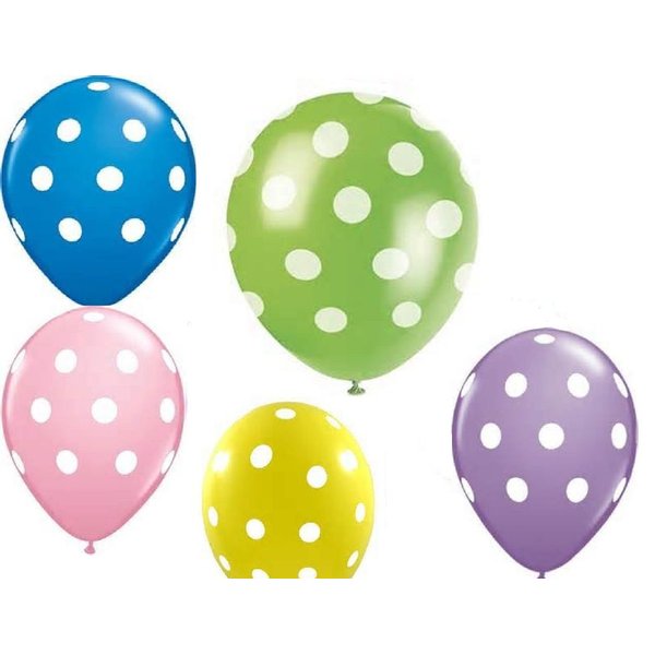 100 Pcs Purple/White dots Latex Balloons Party Favor wedding Birthday US by www.embellishmentworld.com