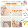 Pibupibu 8/20 Packs Kids/Adult Frame Only No Lens Orange/Multicolor Glasses Party Favors Supplies (Adult 8 Pack-Orange)