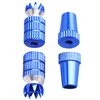 HobbyPark Aluminum RC Transmitter Stick Ends Controller Thumb Rocker M3 Thread for TX Futaba/FrSky/Spektrum DX6i DX7S DX8 DX9 / Taranis X9D /ETurnigy 9X / Hitec Aurora 9 (Blue)