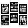 Homanga Motivational Wall Art Posters, Positive Office Decor Art Prints, Set of 6, Inspirational Quote Wall Art for Teens Living Room Office Classroom College Decoration, Canvas Posters 8x10 Inch