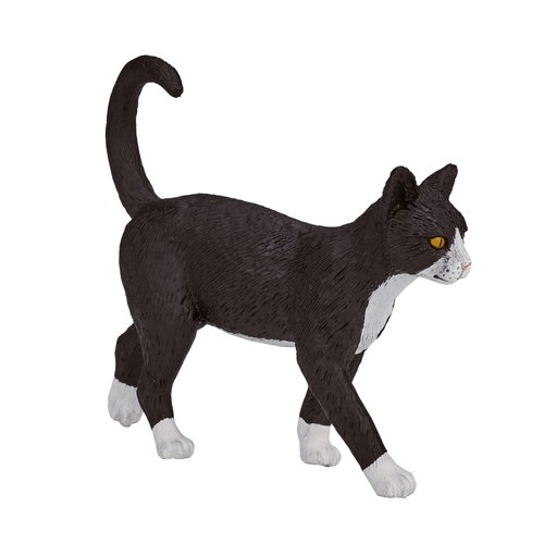 MOJO Cat Black & White Toy Figure