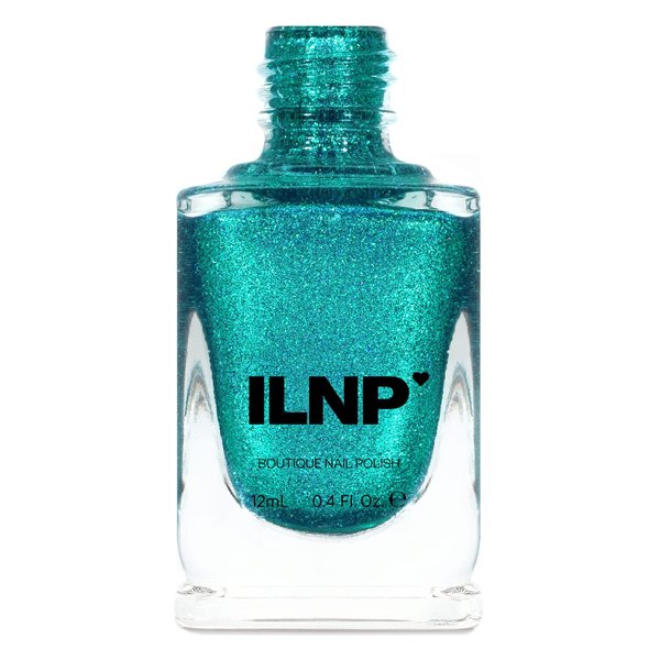 ILNP No Days Off - Stunning Teal Holographic Nail Polish