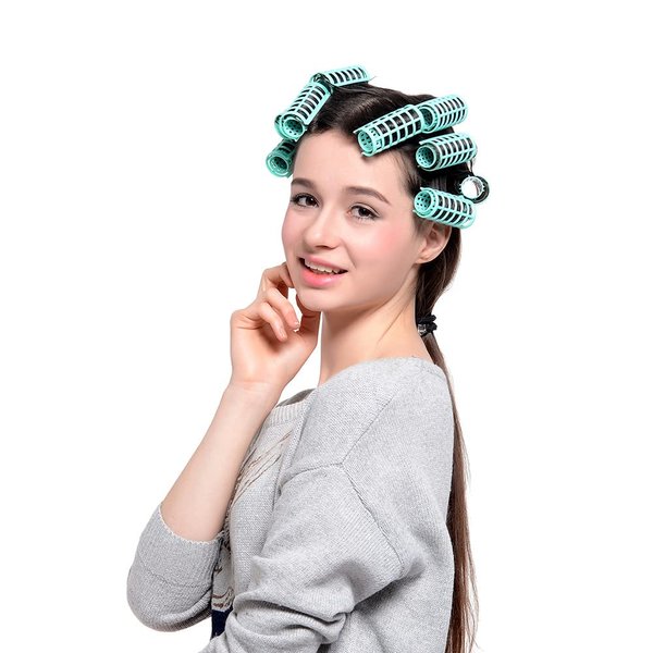 30 Pcs Plastic Hair Roller Curler Hairdressing Grip Styling Tools Home DIY Beauty For Long Medium Small Hair Curler Styling DIY Hairdressing Tools