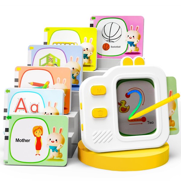 Talking Flash Cards for Toddlers, Learning Drawing Board Toys, Speech Therapy Toys, 240 Learning Content, Toddler Learning Toys for Birthday Gifts for 3 4 5 6 7 Year Olds