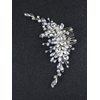 Brihasory Silver Bridal Wedding Hair Comb Handmade Rhinestone and Crystal Wedding Hair Accessories for Brides Elegant Party Prom Tiaras for Girls and Women Anniversary Valentine's Day Bridesmaid Gifts