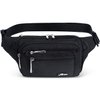 Waist Pack Bag Fanny Pack for Men&Women Hip Bum Bag with Adjustable Strap for Outdoors Workout Traveling Casual Running Hiking Cycling (New Black)