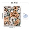 ALAZA Vintage Modern Floral Flower Barber Cape for Men Women, Waterproof Haircut Apron Beard Shaving Bib Hair Cutting Cloth 55 x 65 Inch