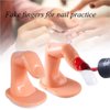 Lorvain 50 Pieces Practice Fingers Training, Nail Manicure Training Fingers Nail Practice Fingers Model, Acrylic Nails Practice Finger Nail Art Training Display Decoration