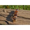 Layered Brown Sea Glass Hair Clip