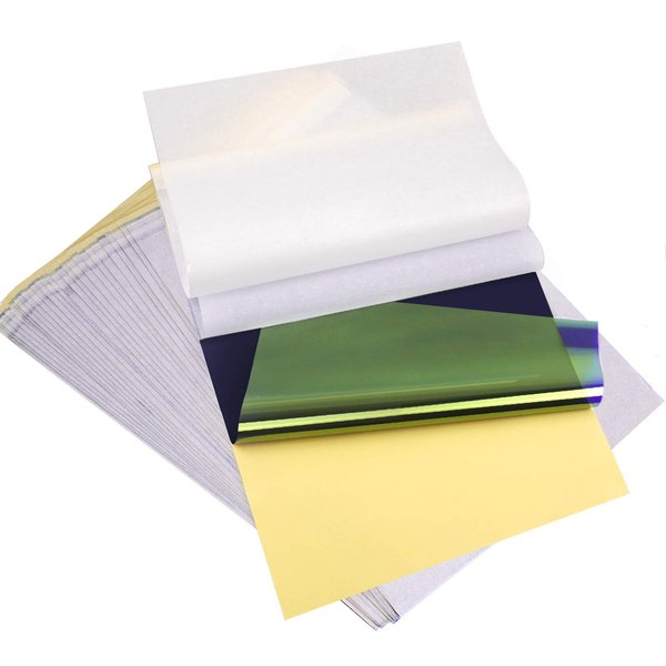 Weliu Tattoo Transfer Paper, 35 Sheets Tattoo Stencil Transfer Paper for Tattooing