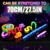 12 PCS Light up Glow Sticks for Kids 4-8-12, Christmas Decorations Bulk Party Pack Glow Bracelets Necklaces for Toddlers, Glow in The Dark Party Supplies, New Years Eve Dancing Camping Decorations