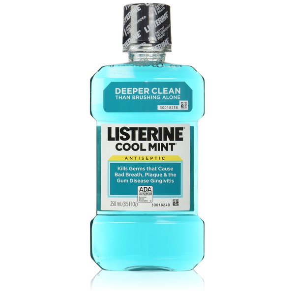 Listerine Antiseptic Mouthwash Coolmint, COOLMINT 250ml 8.5 Fl Oz (Pack of 3)