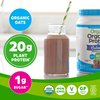 Orgain Organic Vegan Protein Powder + Oat Milk, Chocolate - 20g Plant Based Protein, Gluten Free, No Dairy, Soy or Lactose Ingredients, Low Sugar, Non-GMO, Kosher, For Shakes & Smoothies - 1.05lb