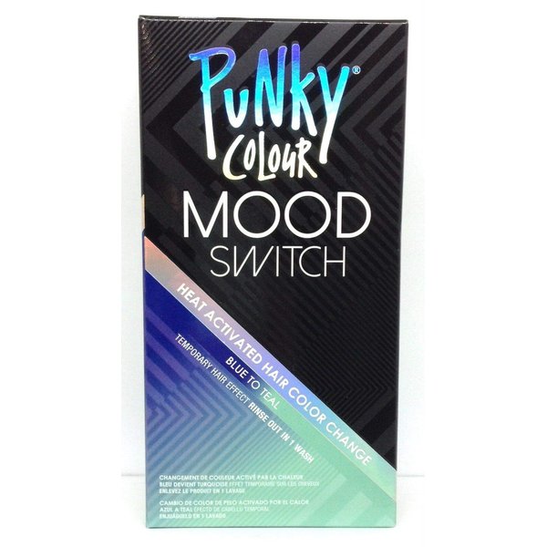Punky Colour Blue To Teal Mood Switch Heat Activated Hair Color Change, Temporary Hair Effect