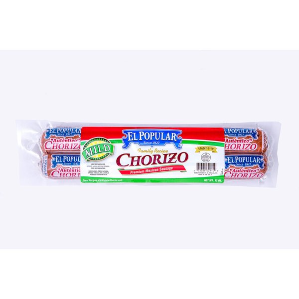 El Popular Chorizo Mild 12oz (12 Pack)