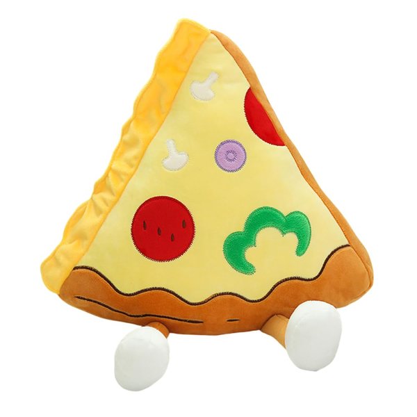 XIYUAN 12” Hamburger Plush Toy - Funny Hamburger Stuffed Toy - Cute Food Plush Pillow - Room Decoration Cushion for Children Boy and Girl for Holiday Birthday (Pizza)
