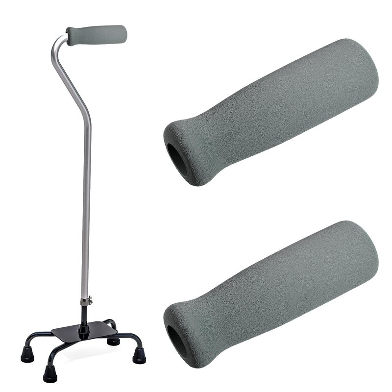 Cane Handle Grip Replacement Foam Cane Grip 2 Pcs Walking Cane Hand Grip Offset Cane Grips for Se...