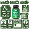 Methyl B12 Vitamin + Whole Food Blend of 25 Vegetables and Fruits for Max Absorption. Vegan Vitamin B12 Methylcobalamin - Methyl B-12 Supplement for Energy, Focus and Relief. 30 Day Supply Capsules