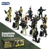 Baimiby Army Men Soldiers, 12 Pcs Soldiers Toy Special Force Action Figure with Weapons Military Soldier Playset Army Toy Set Birthday Gift for Toddler Boy 3+