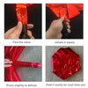 6 Pcs Red Star Foil Balloons One-Piece 14-Pointed Star Balloons 4D Starburst Cone Mylar Balloons 22inch Christmas Birthday Wedding Wedding Anniversary Party Supplies(Red)