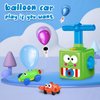 PZJDSR Power Balloon Car Toy,Balloon Launcher Toy with 12 PCS Balloons and Car Launcher,Balloon Toys for Kids Party Supplies Science Intelligence Education Toy for Kids Ages 3-12 (Green)