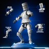 MEIEST Knight Armor Action Figure,Multi-Jointed Movable Robot Mannequin T13,Multiple Accessories, Desk Decoration, Creative Gifts (White)