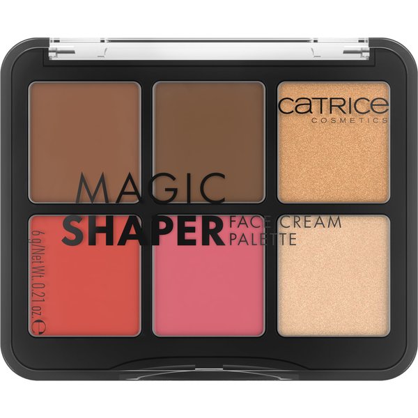 Catrice | Magic Shaper Face Cream Palette | Blush, Bronzer, & Highlighter | Longwearing, Blendable, & Buildable | Vegan & Cruelty Free