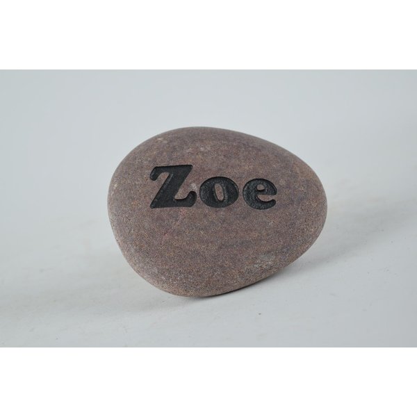 Pet Memorial Headstone Grave Marker - Natural Stone River Rock Sandblast Engraved with Your Pets Name for Dog - Cat - Or Any Pet 3" to 4"