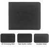 LumiMokki Car Registration and Insurance Holder, Leather Registration and Insurance Card Holder, vehicle Glove Box Organizer for Cards, Essential Document, Driver License Vehicle Paperwork (Black)