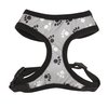 Casual Canine Reflective Pawprint Dog Harness, Small, Black