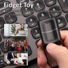 Fidget Toys Adults, Fidget Slider, Magnetic Fidget Slider, Adult Fidgets for Anxiety and Stress, with a Unique Tuning Fork Effect (Bright Silver)