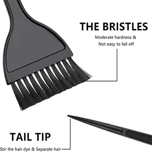 2 Pieces Hair Coloring Brush Hair Dye Tools Set for DIY Hair Coloring Salon Hair Dyeing, Color Tint Applicator-PA03