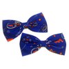 Uf Gators Paisley Hair Bow-blue and Orange, University of Florida, College, Football-for Girls, for Teens, for Women (Alligator Clip)