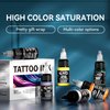 Tattoo Ink 10 Colors Set 1/2oz 15ml/Bottle Tattoo Inks Pigment Kit Superior Tattoo Supplies for Lining, Shading, Tribal, and Blending TI6003-15-10