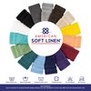 American Soft Linen Bath Rug, 17 in 24 in 100% Cotton Bath Mats Rugs for Bathroom, Non Slip Washable Shaggy Form Area Rugs, White Bath Rug