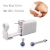 Self Nose Piercing Gun Self Nose Piercing Gun Kit Safety Nose Piercing Gun Kit Tool (Purple)