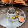 Thanksgiving Wine Glass Charms, Harvest Glass Markers, Thanksgiving Hostess Gift, Fall Glass Identifiers, Table Decoration, Set of 6 in a Gift Box
