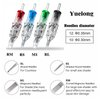 Tattoo Cartridge Needles - Yuelong 20PCS New Disposable Tattoo Needle Cartridge 5 Round Shader for Tattoo Machine Kit Tattoo Supplies (1205RS)