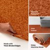 Furnish my Place Modern Plush Solid Color Rug - Orange, 2' Round, Pet and Kids Friendly Rug. Made in USA, Area Rugs Great for Kids, Pets, Event, Wedding