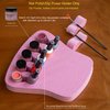 ButterFox Nail Polish Organizer Holder, Nail Art Manicure Hand Rest Work Station - Blush Pink