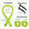 Elobara Heatless Hair Curler Set - Heatless Curling Rod Headband Kit for Easy Overnight Heatless Curls, Hair Curlers to Sleep In for Effortless Styling, Heatless curlers with No Heat (Neon Green)
