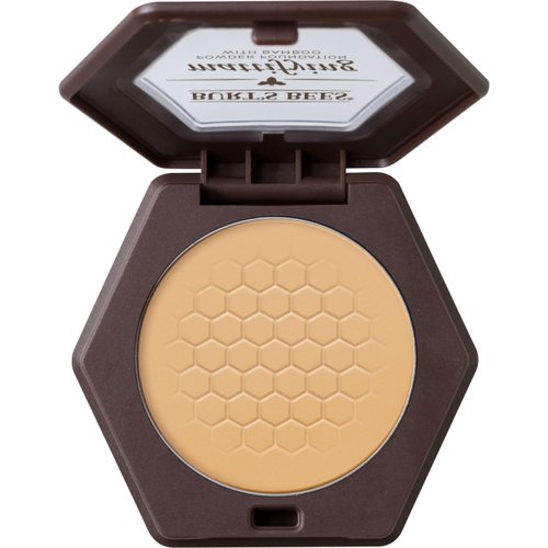 Burt’s Bees 100% Natural Origin Mattifying Powder Foundation, Bamboo, 0.3 Ounce, Packaging May Vary