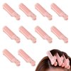 Volumizing Hair Clips, 10Pcs Hair Root Clips for Volume, Natural Fluffy Hair Volumzing Roll Clips Curlers Instant Hair Styling DIY Tools Appliances（Pink)