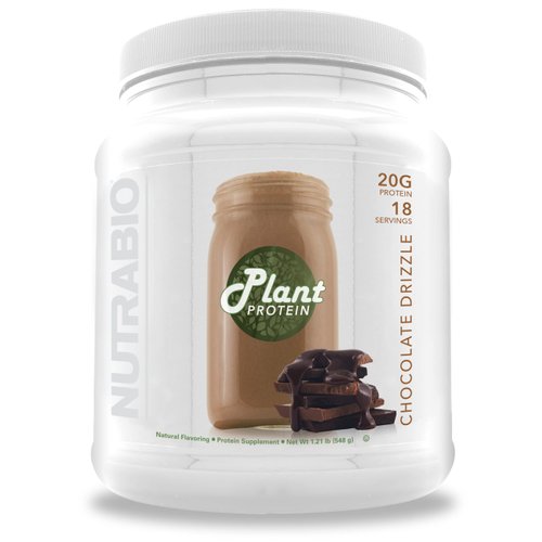 NutraBio Plant Protein – Complete Amino Acid Profile – 20G of Protein per Scoop – Gluten and Dairy Free, Zero Fillers, Naturally Sweetened, Non-GMO, USA Made Protein Powder (Chocolate Drizzle)