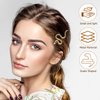 Luxshiny 4PCS Snake Shaped Hair Clips, Snake Hair Barrettes Metal Hair Halloween Hairpins Hair Ornament for Women Girls