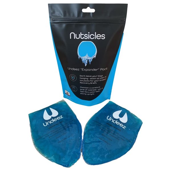 Vasectomy (2) Ice Pack Underwear Inserts - Nutsicle Custom Fit Vasectomy Ice Packs for Pain Relief During Vasectomy Recovery - Vasectomy Gift for Men Blue