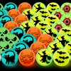 NEWBEA 72 Halloween Theme Designs Bouncing Balls - Glow in The Dark Bouncy Party Favors Supplies for Kids, Trick or Treating Goodie