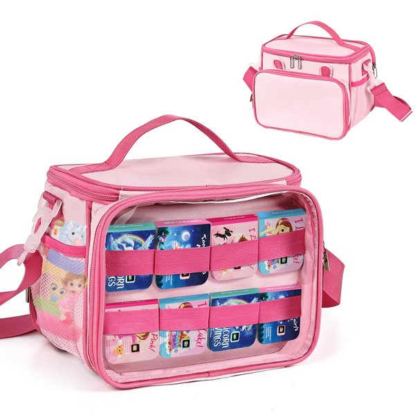 Craflakow Carrying Case Compatible with Little Tikes Story Dream Machine Starter Set, Portable Storage Carry Case Fits for for Little Tikes for Storybook, Audio Play, Character,with Shoulder Strap