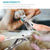 SZQHT Nail Clippers, 15mm Wide Jaw Opening, Finger Nail Clippers for Thick Nails, Stainless Steel, Silver